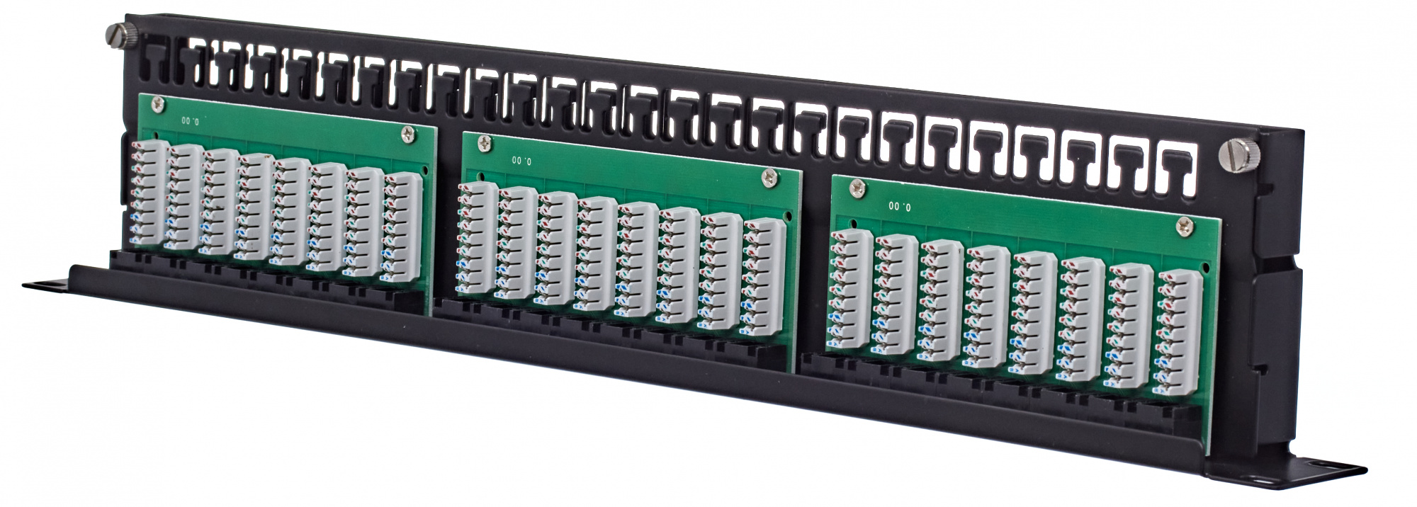 Патч-панель 19", 48 портов RJ-45, категории 5E, Krone IDC, 1U