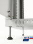  Шкаф телекоммуникационный напольный серый ШТН 19" МИТ-42.60.80.СММ дверь перед металл зад.металл (корпус 1,0 мм)