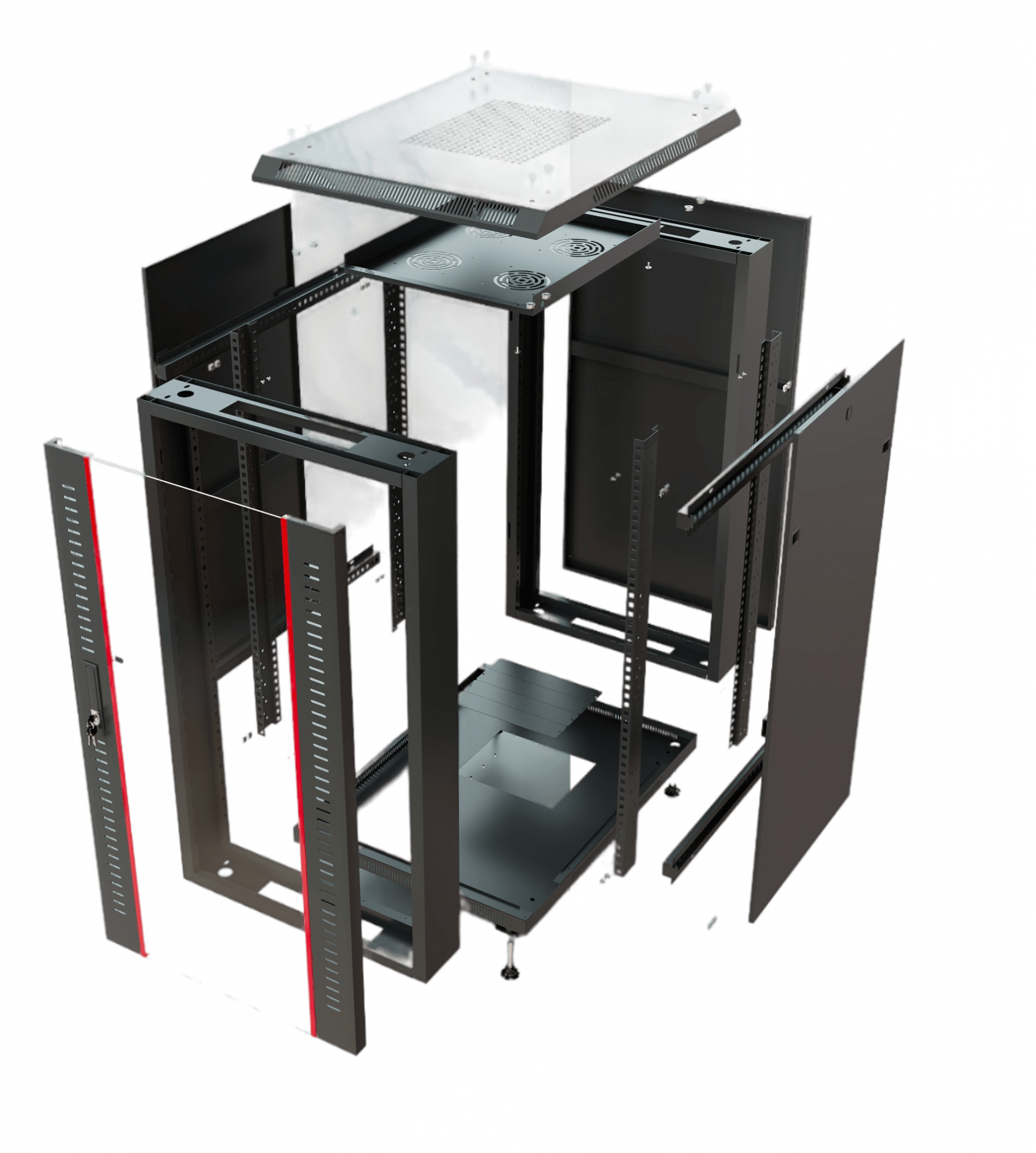 Шкаф телекоммуникационный 18U 600x1000 черный